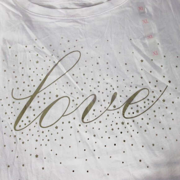 Victoria’s Secret “Love” Graphic Tee Pajama Top - Picture 2 of 4